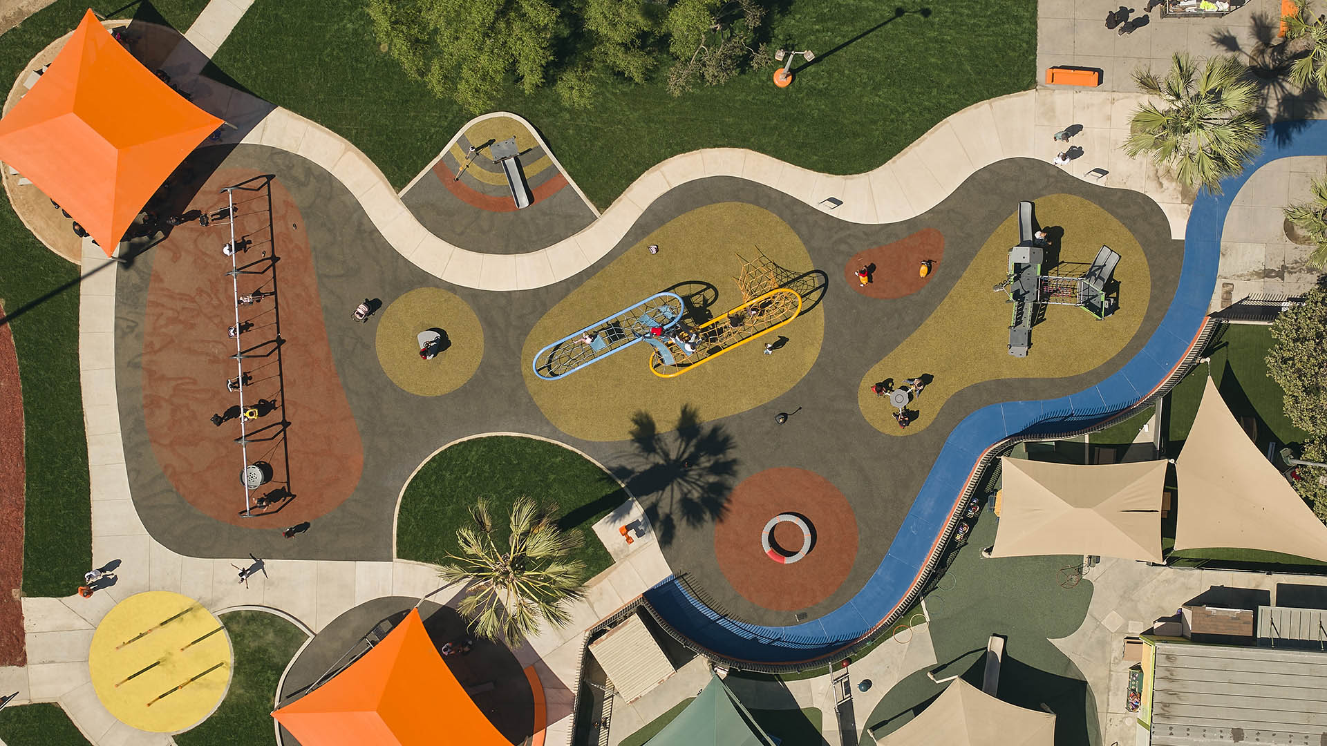 Nickerson Playground in Watts, Los Angeles designed by NBBJ.