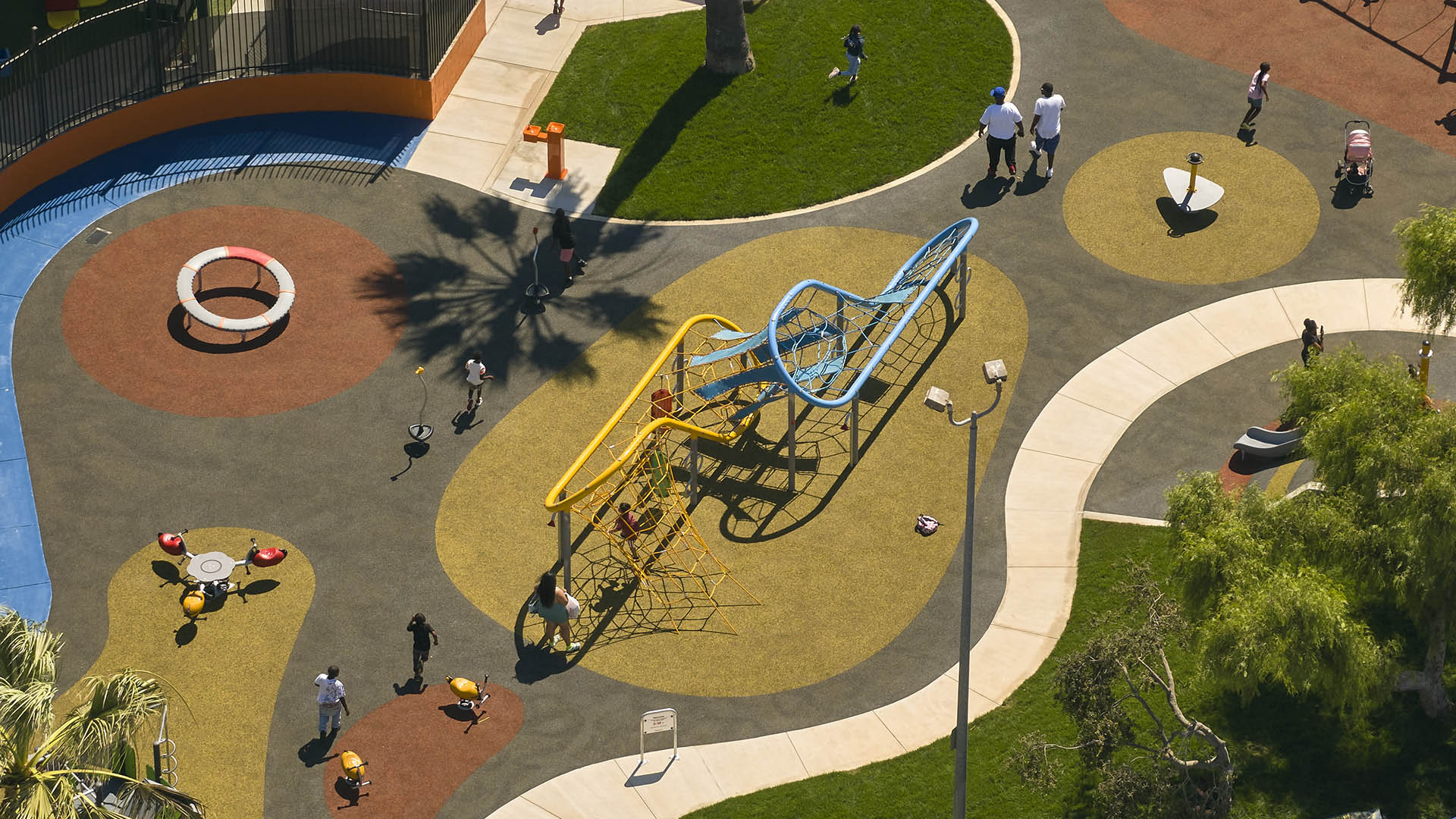 Nickerson Playground in Watts, Los Angeles designed by NBBJ.
