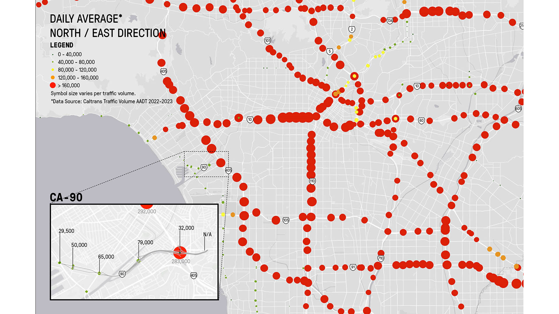 daily NE traffic