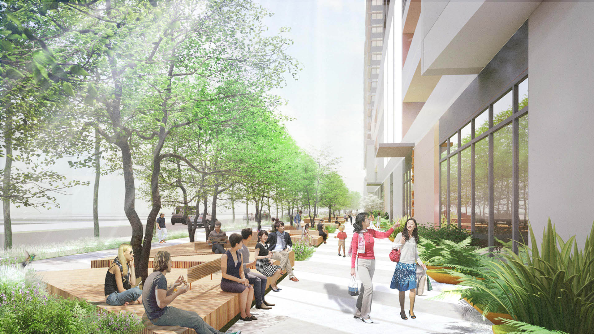 Nangang Train Yard_CGIT001_View_COMMUNITY STRIP GARDEN