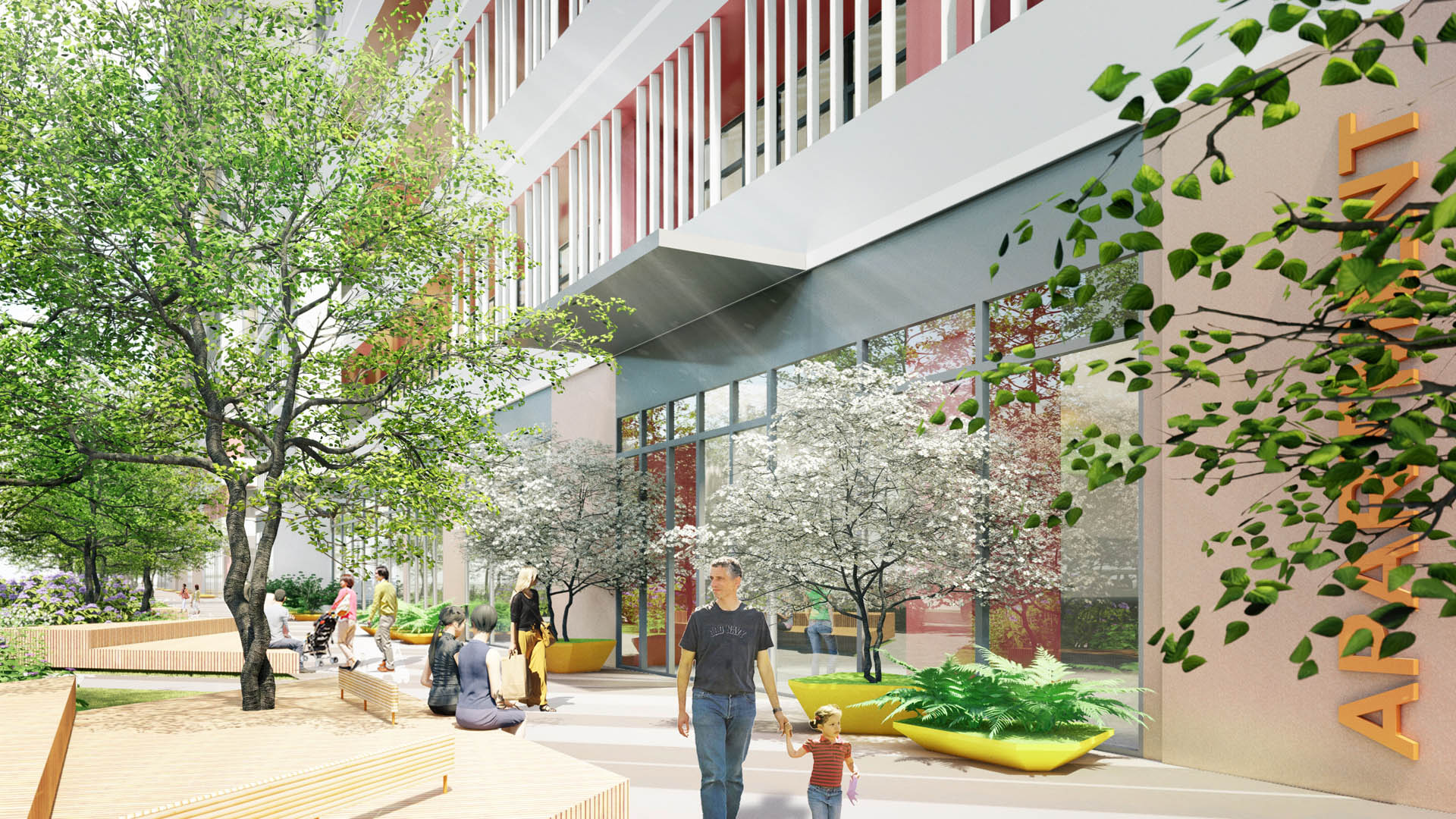 Nangang Train Yard_CGIT001_View_RESIDENTIAL ENTRY