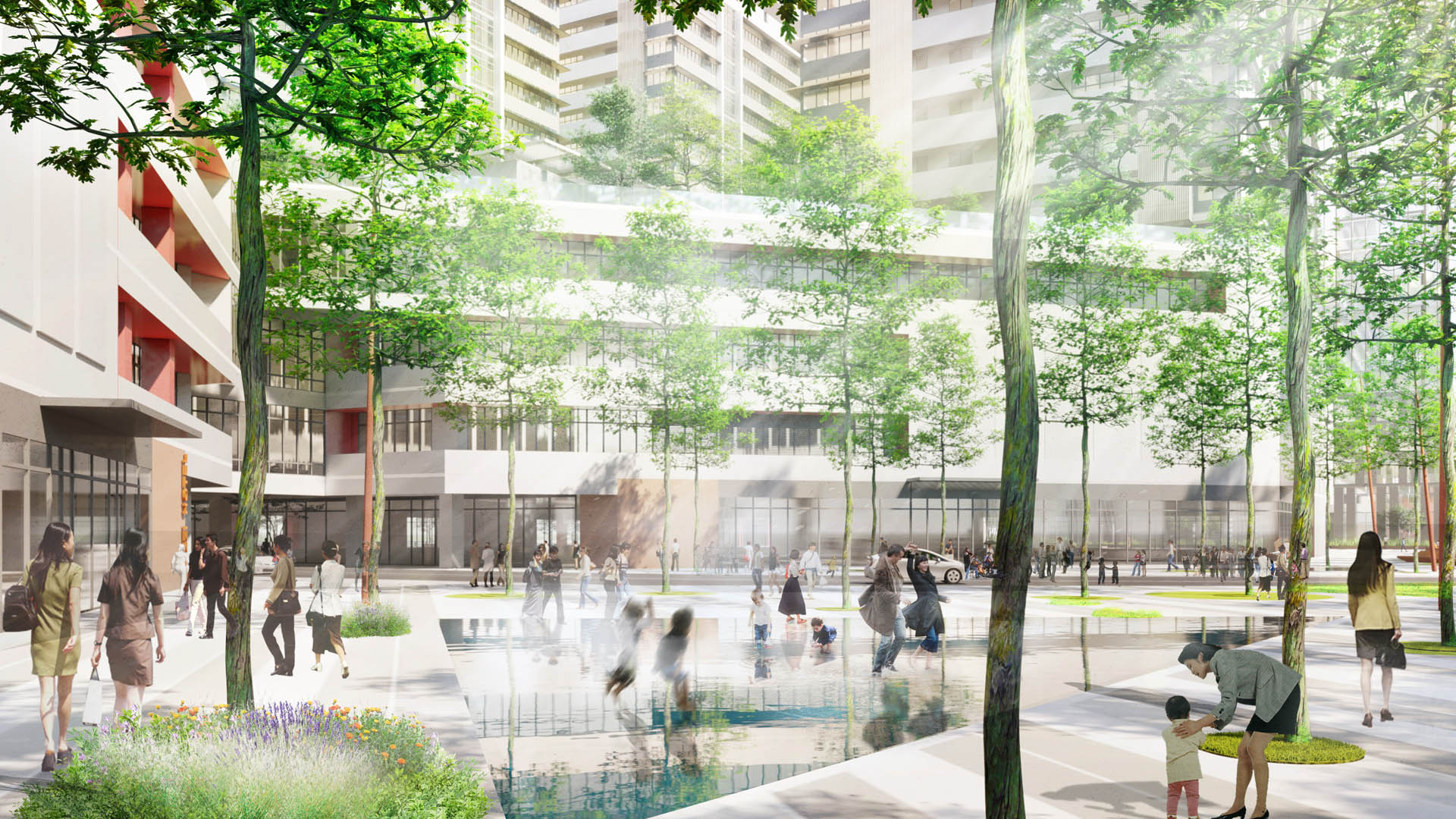 Nangang Train Yard_CGIT001_View_WATER PLAZA