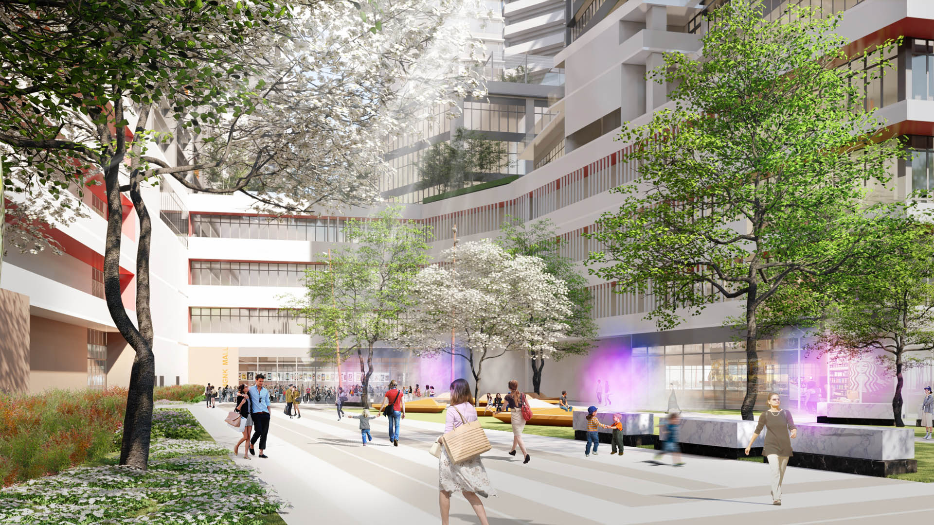 Nangang Train Yard_CGIT001_View_WEST PLAZA