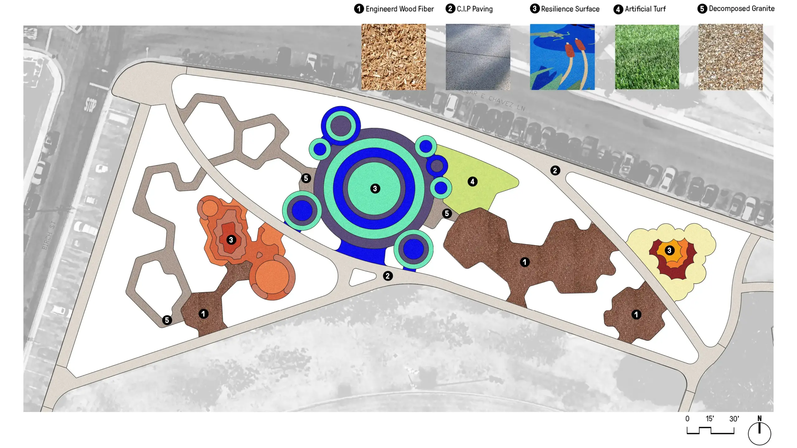 Lynwood Mega Playground_Paving plan