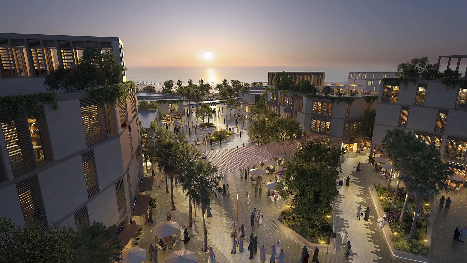 Jeddah Central District_street aerial