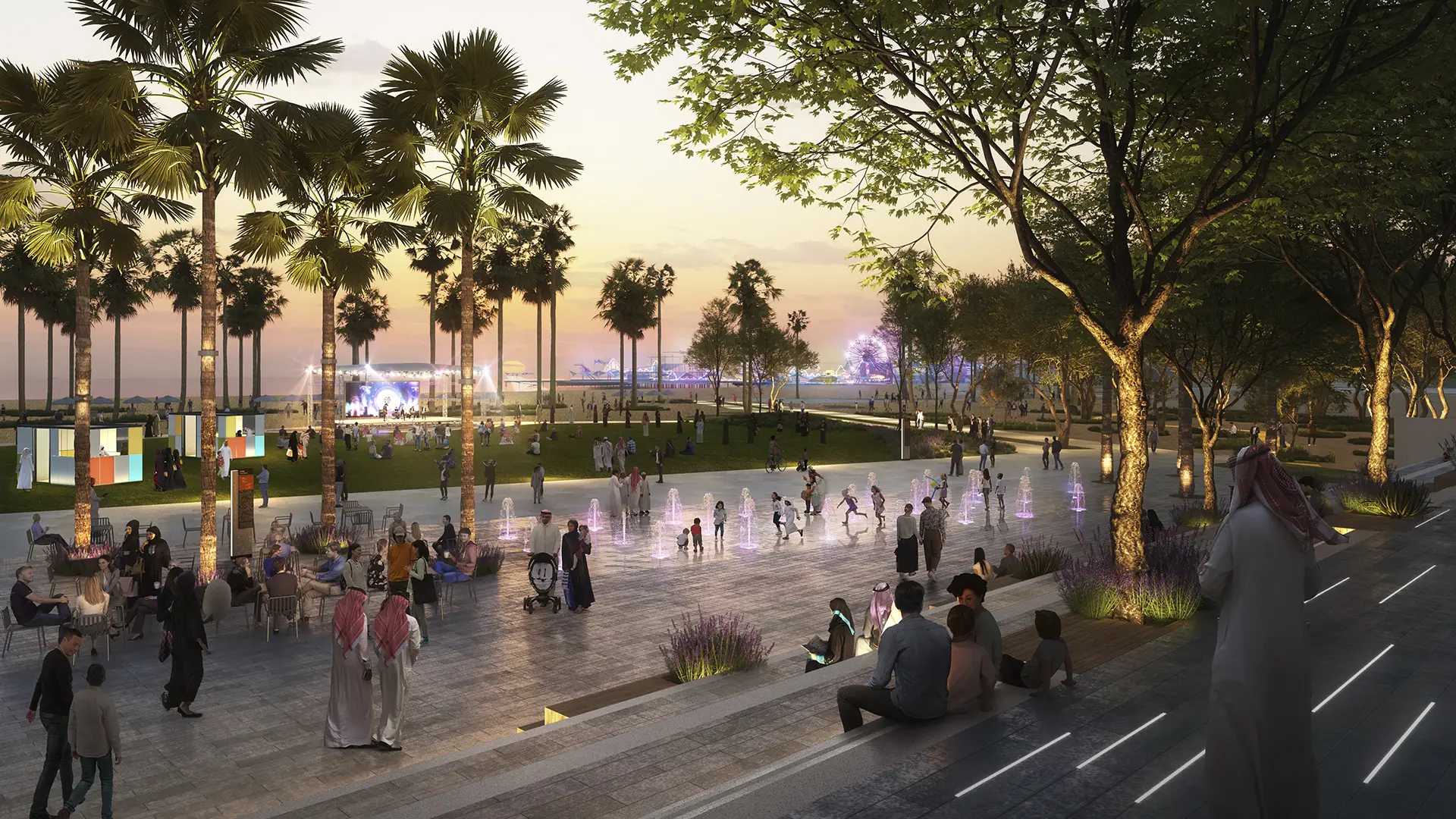 Jeddah Central District_Promenade View_2