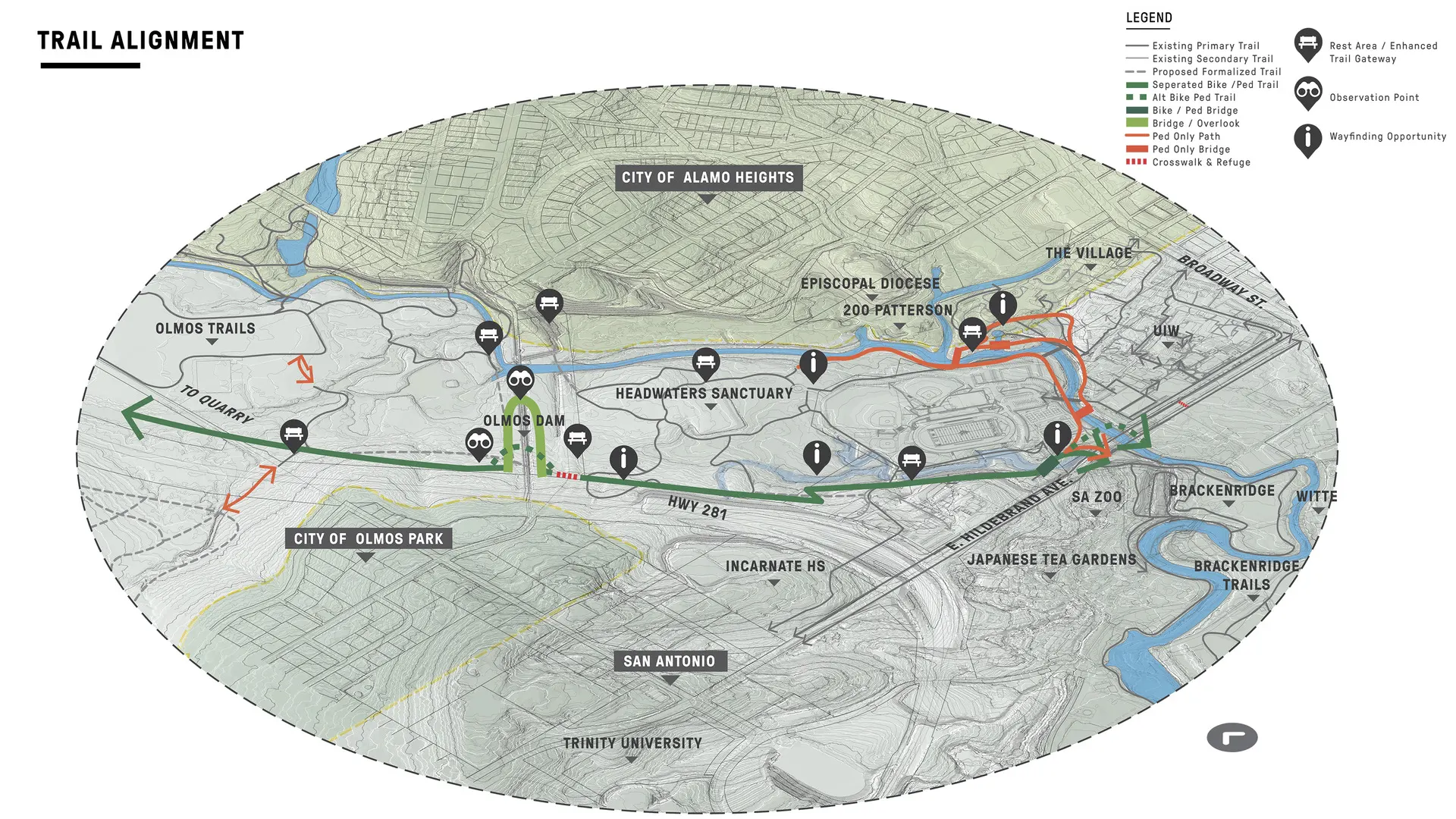 San Antonio Spirit Reach - Trail Diagram