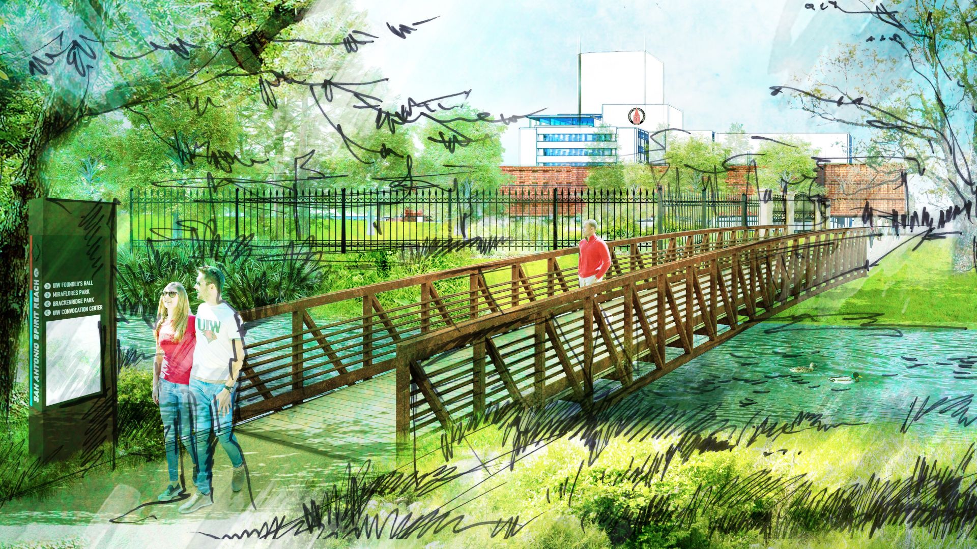 Miraflores_Founders Hall Bridge