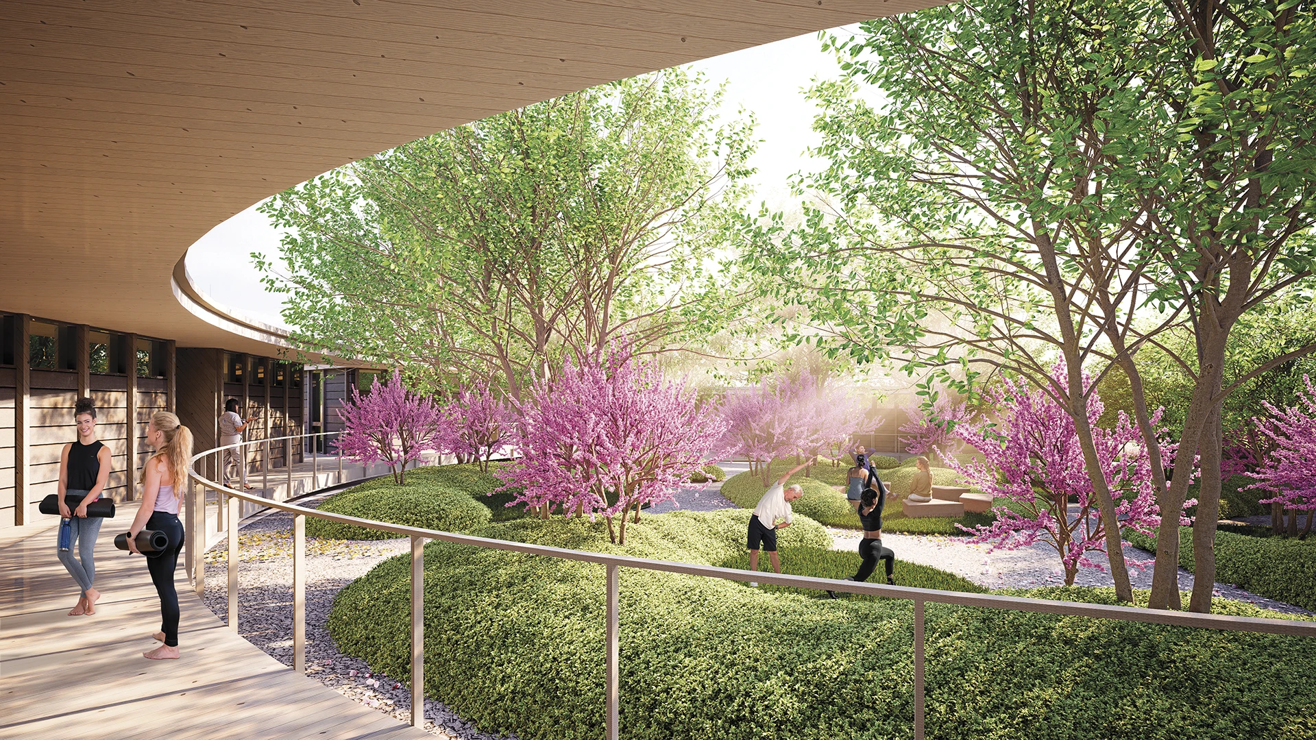 Houston Zen Center_ACZRC_Residence Courtyard