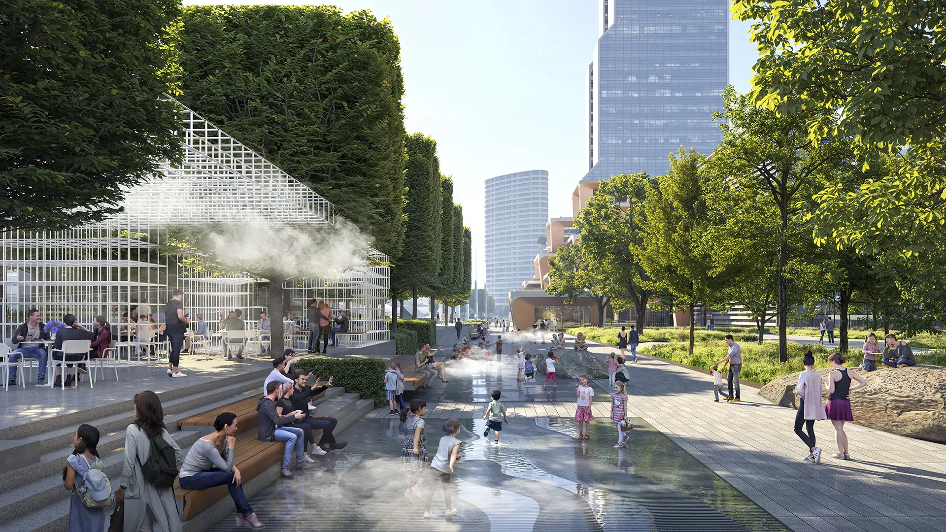 Seoul WTC_Discovery Garden Plaza_Water Feature