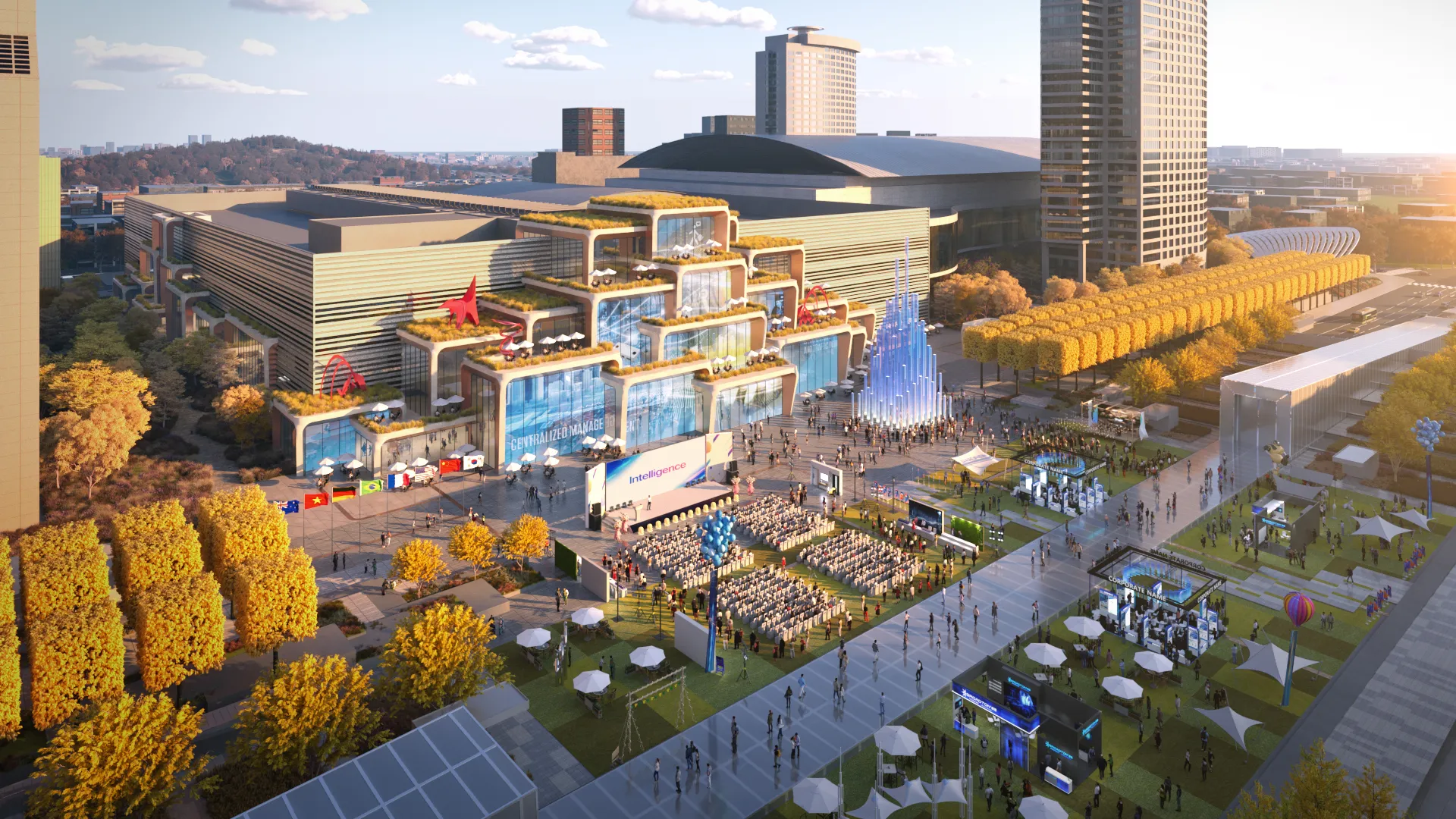 Seoul WTC_Flexible Event Plaza_Aerial View