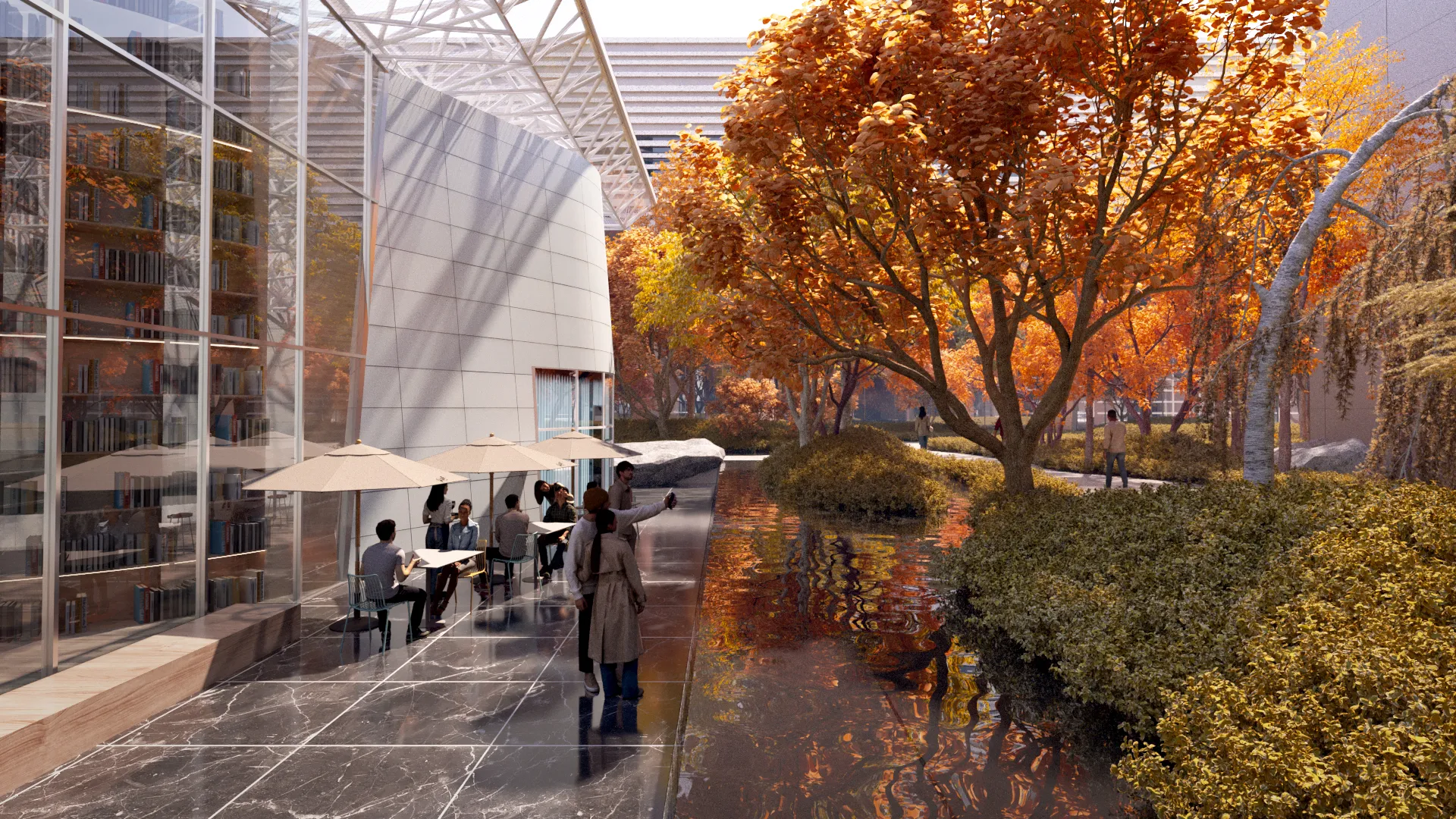 Seoul WTC_Starfield Library Forest Water Terrace_Fall