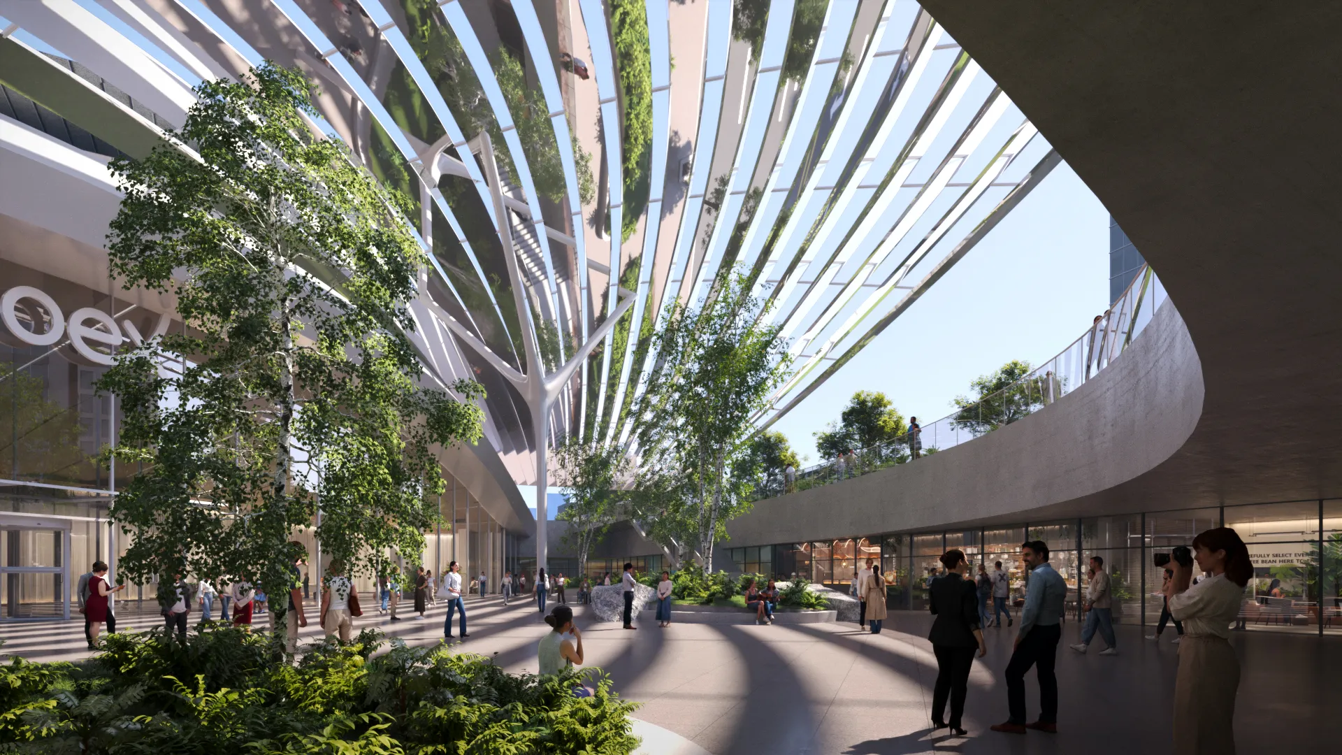 Seoul WTC_Sunken Plaza & Mirror Canopy at Bongeunsa Station